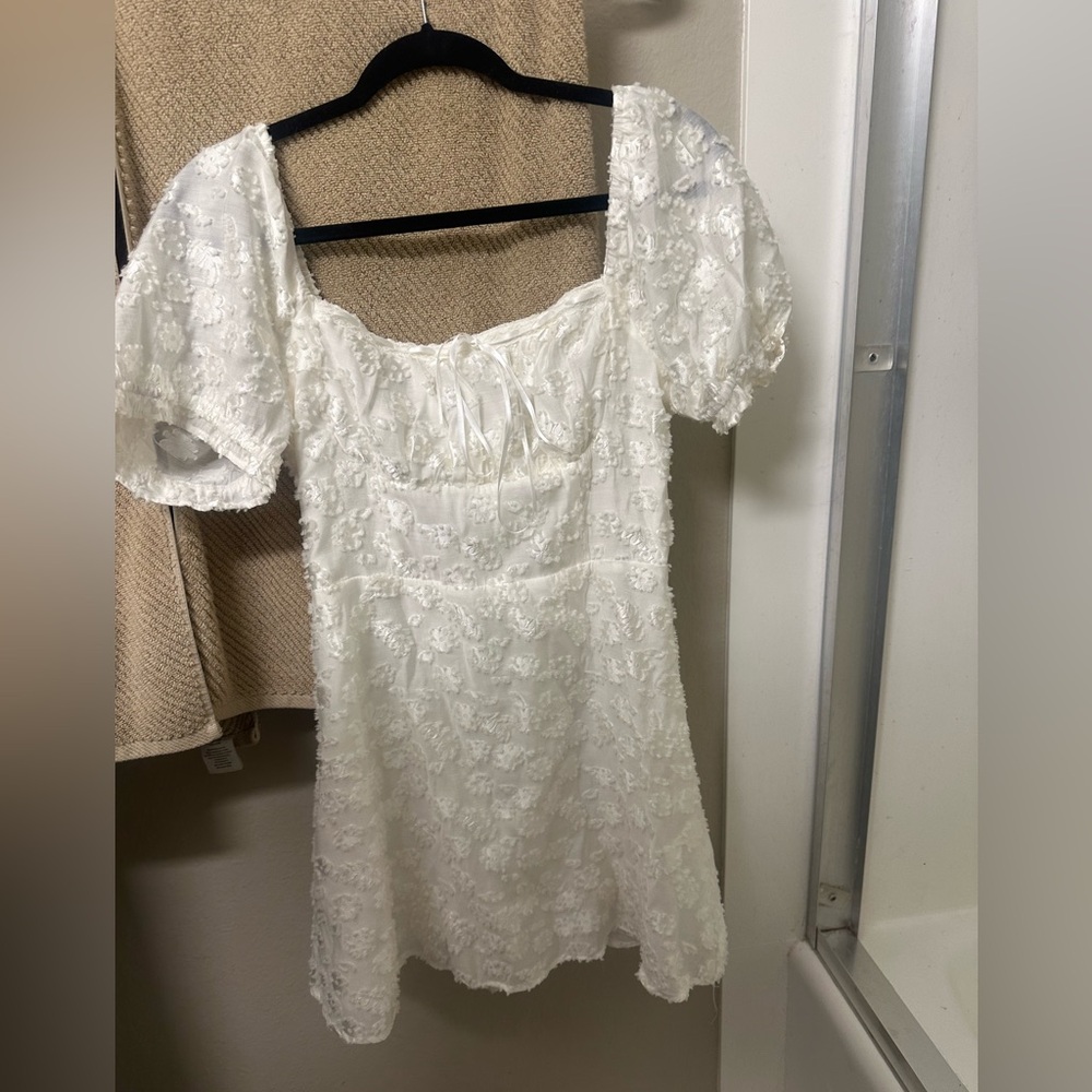 Lulu's Ivory Lace Dress